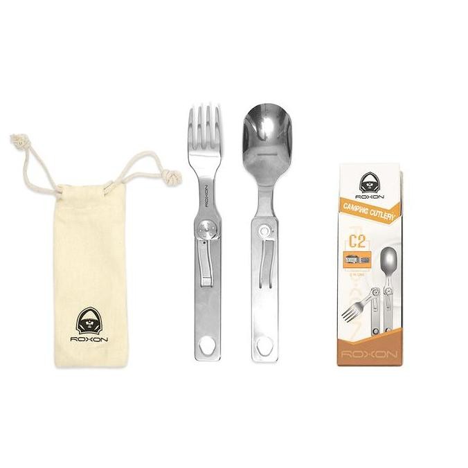 Roxon C2 2-in-1 Camping Cutlery