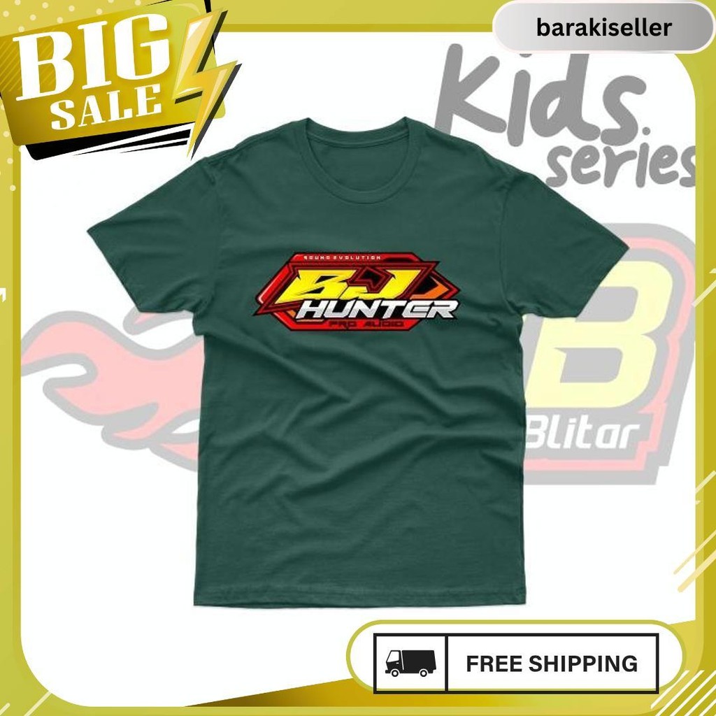 Baju Kaos Anak Bj Hunter New Katun Combed Sound System Meledak