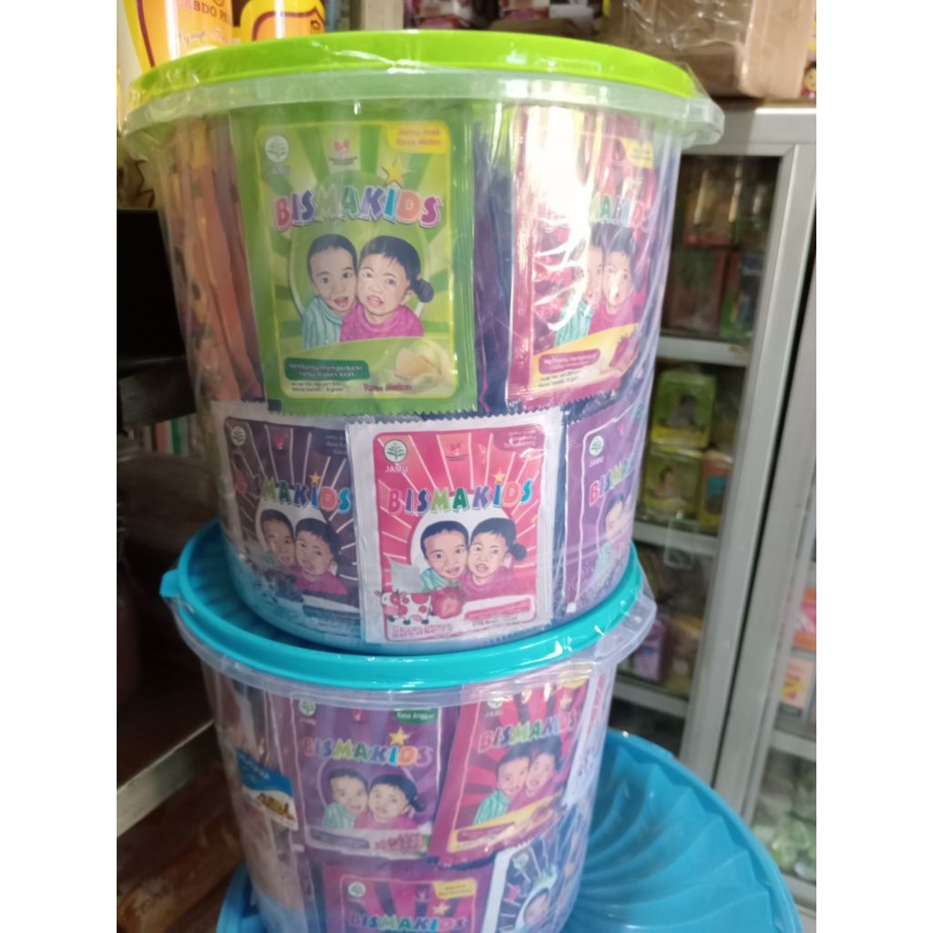 

JAMU ANAK BISMAKIDS VARIAN RASA CAMPUR ISI 200 KEMASAN TOPLES