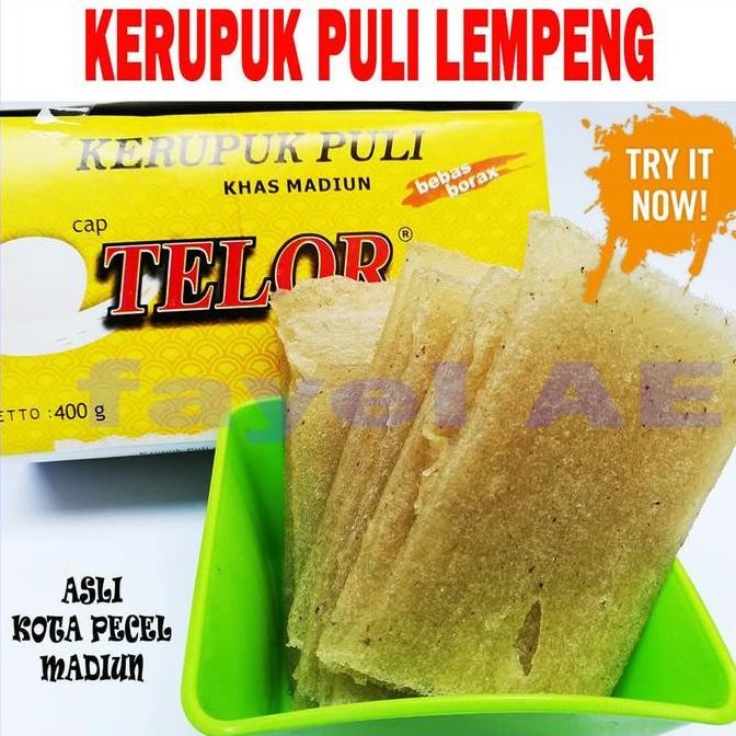 

Kerupuk Puli Krupuk Puli Lempeng Gendhar Telor Walet Khas Madiun