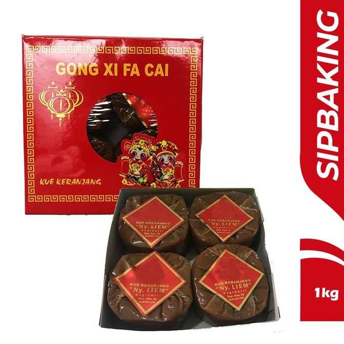 

KUE KERANJANG / dodol kue cina merk NY LIEM 4 x 250gr + kardus IMLEK