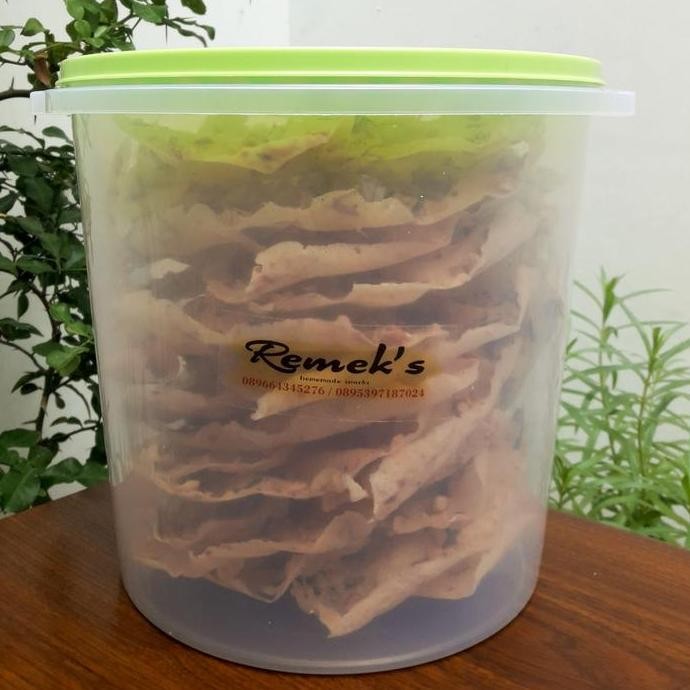 

Peyek kacang toples 10 liter Remeks Rempeyek enak, murah, renyah
