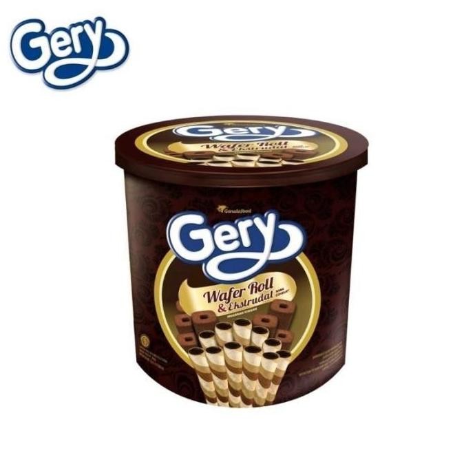 

GERY WAFER ROLL & ESTRUDAL 350GR CHOCO 350GRAM KEMASAN KALENG