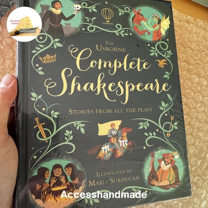 

Usborne The Complete Shakespeare buku Import Sastra hard cover book LC
