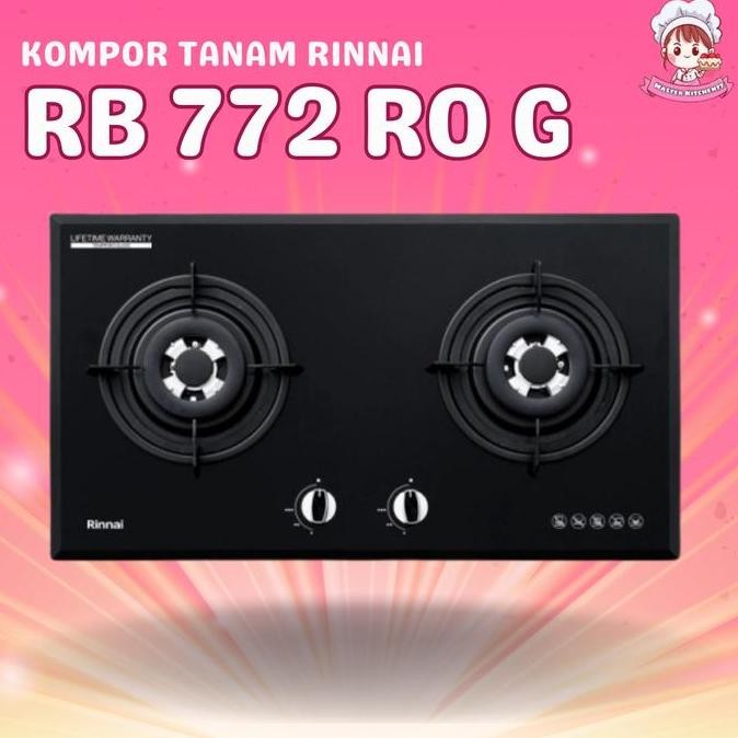 Kompor 2 Tungku tanam / Rinnai RB 772 ROG
