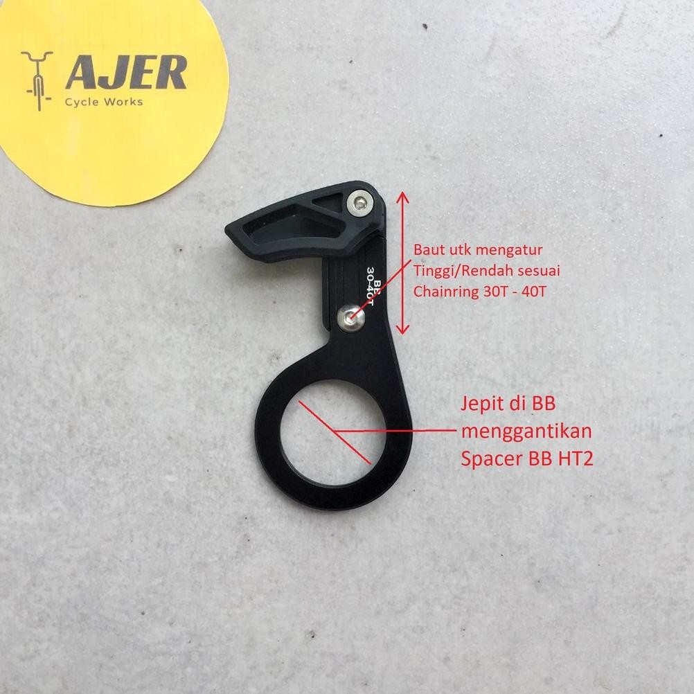 ''Terlaris" Chain Guide Penahan Rantai Sepeda Mtb Jepit Bb Ht2 Mount Single Chainring 1X Tensioner P