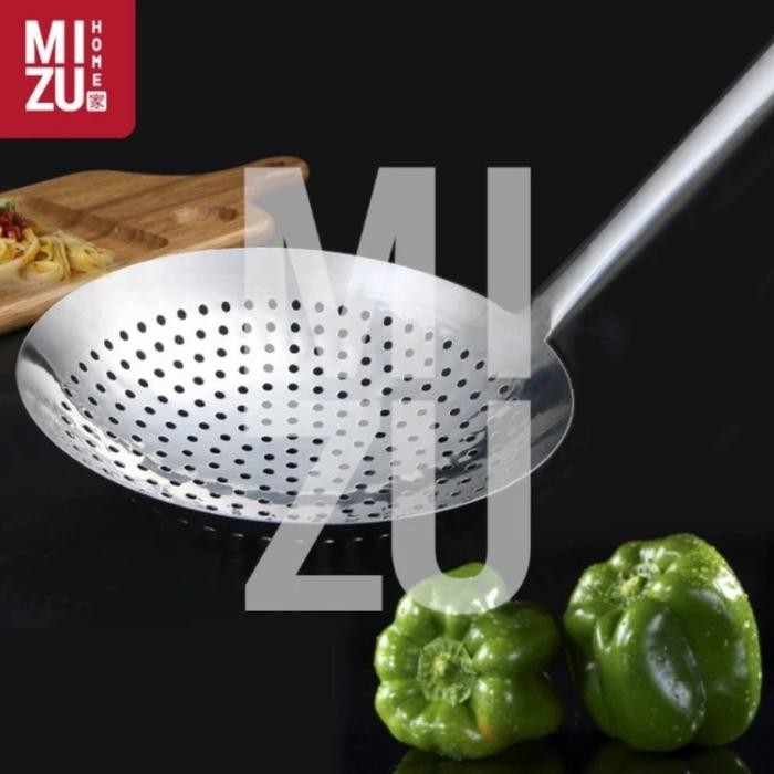SEROKAN MASAK GORENGAN RESTORAN / SEROK BAWANG STAINLESS 30 CM JUMBO. STEEL KITCHENWARE