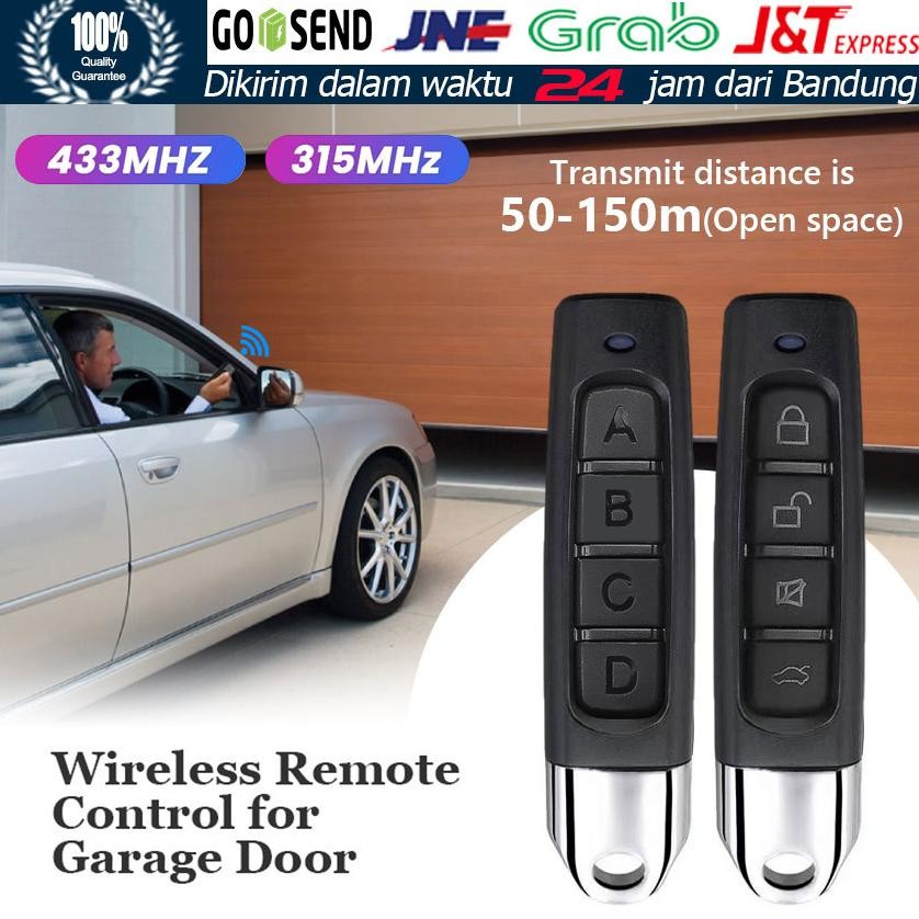 315MHz/433MHz Duplikat Remote Mobil Universal / Duplikat Kunci Remote Mobil 4 Tombol AST