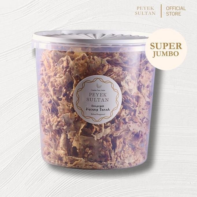 

Peyek Sultan Peyek Premium All Varian Super Jumbo Toples - Kacang dll