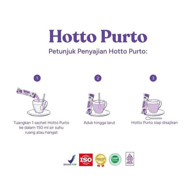 

BUNDLING!!! Hotto Purto Multigrain with Purple Potato 1 pouch (16 Sachet) & Hotto Mame Protein Multigrain 1 Pouch (12 Sachet)