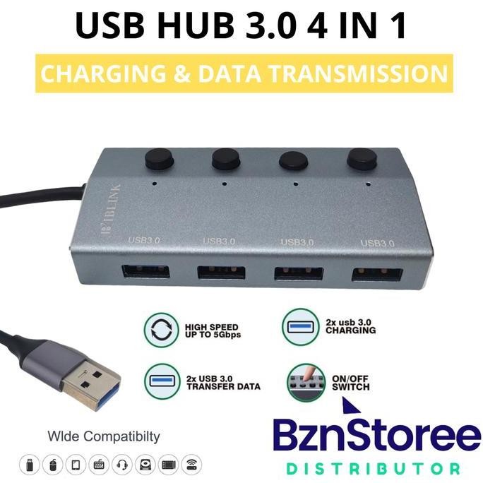 <<<<<] USB Hub Multiport USB 3.0 with Power Switch USB Splitter / USB HUB IB