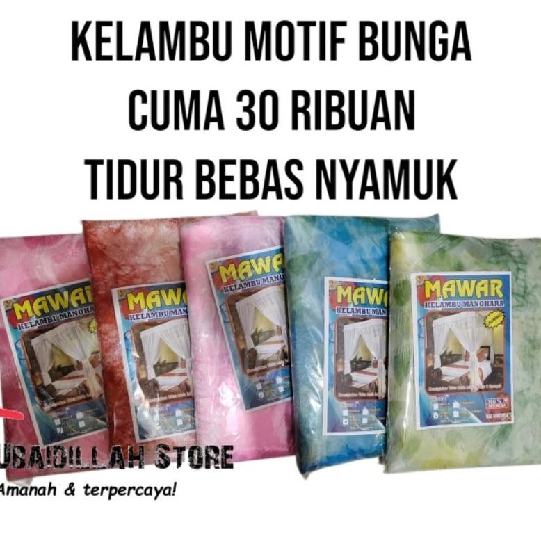 Kelambu tidur ukuran 120x200 kelambu kasur single 120x200 kelambu motif bunga kelambu anak kelambu a