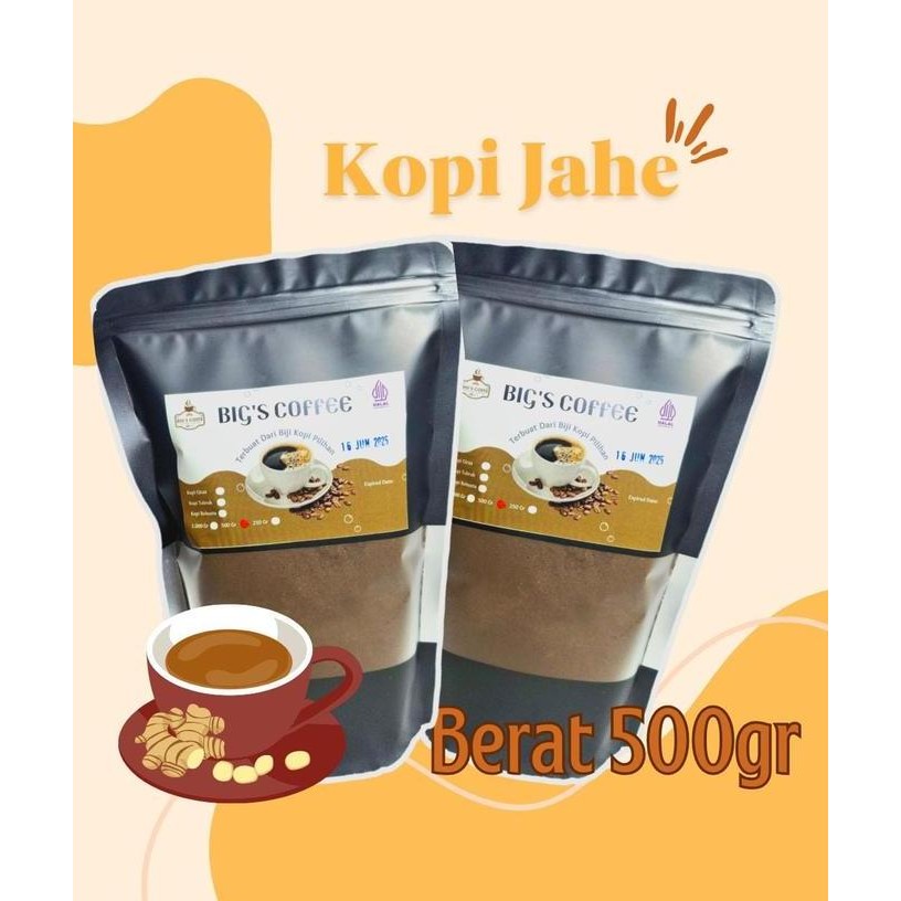 

Kopi Bubuk Rasa Jahe Extra Mantap 500Gram