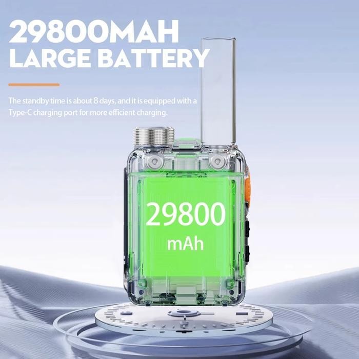 Motorola Walkie Talkie Mini(30 Watt) Radio Dua Arah Mt-918 Ht Kekuatan Tinggi 29800Mah Baterai Frequ