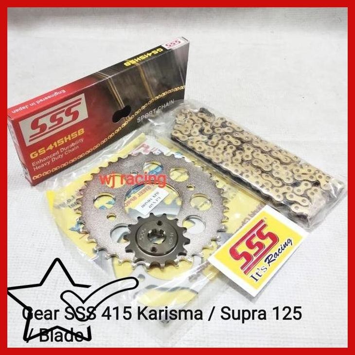 [WMK] GEAR SET SSS (415) KARISMA / SUPRA 125 / BLADE