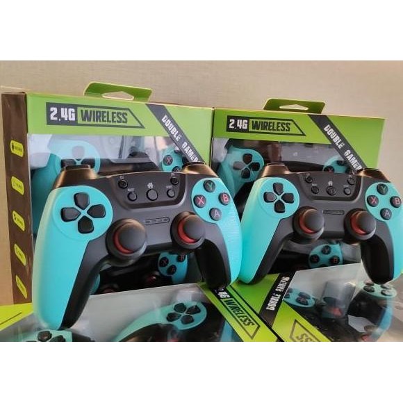 Gamepad Double Wireless Joysti Pc Ps3 Tv Android Joysti Komputer Sti Laptop Wire Less Controller Nir