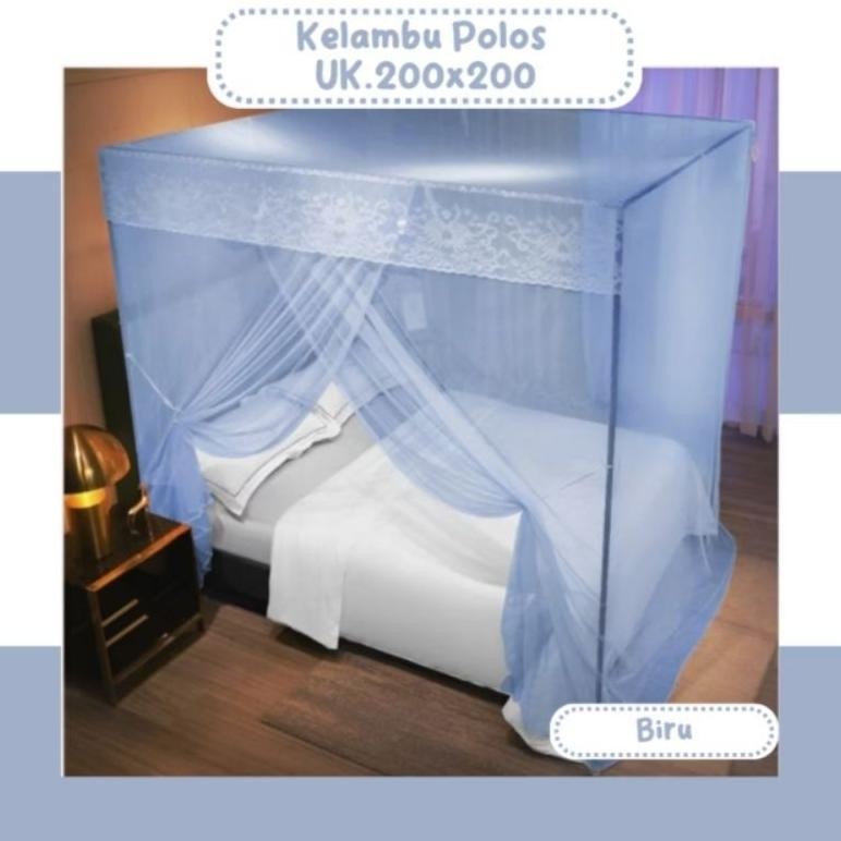kelambu kotak polos 180x200 200x200 kelambu Manohara AST