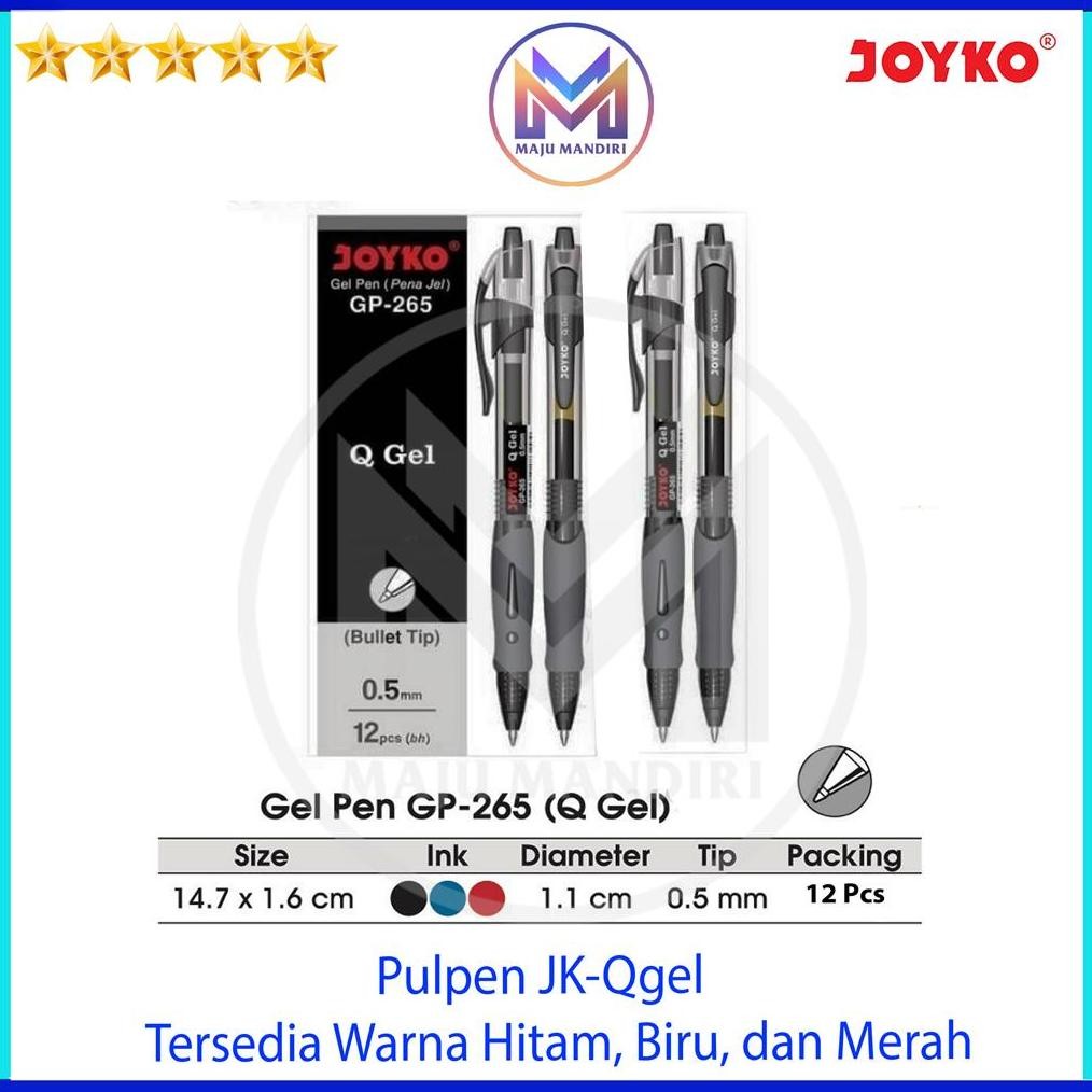 

Pen Gel Joyko Qgel GP265 / Pulpen Cair Cetek GP 265 Pen Q Gel DiM