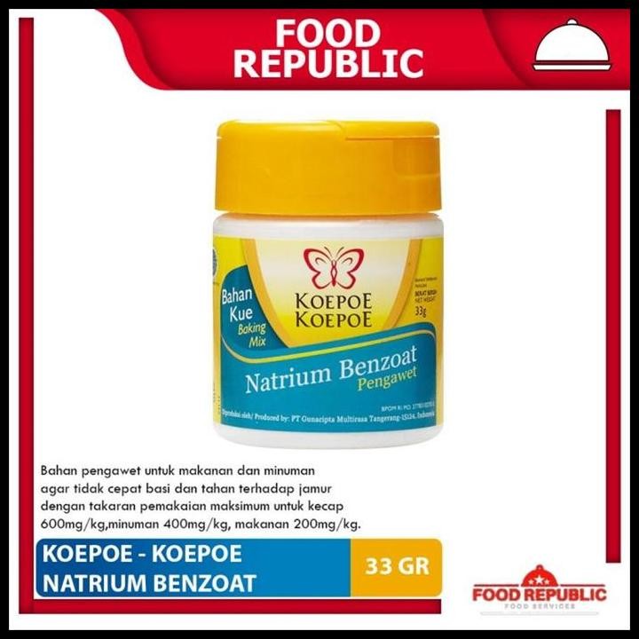 

Terlaris Koepoe Koepoe Natrium Benzoat 1 Kg Pengawet Makanan Minuman Halal Good Quality