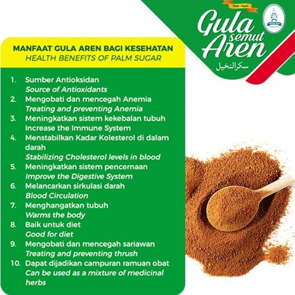 

Ct_C1077 Pondok Aren Gula Aren Bubuk Asli Grade A 1Kg Gula Aren Semut Brown Sugar Asli Palm Sugar Bpom Halal Mui Gs-56