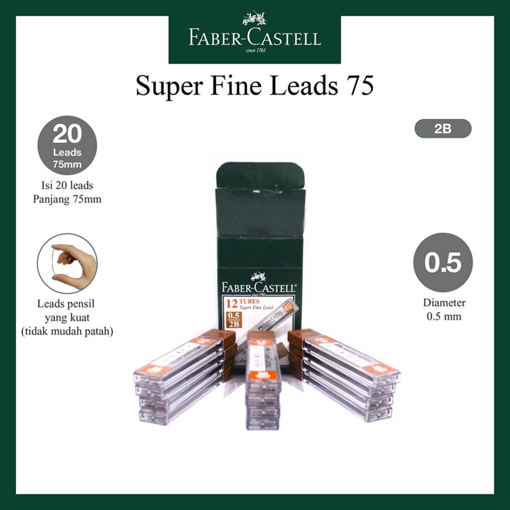 

Refill Isi Pensil Mekanik Faber Castell 2B Lead 0.5 MM Per Box DiM