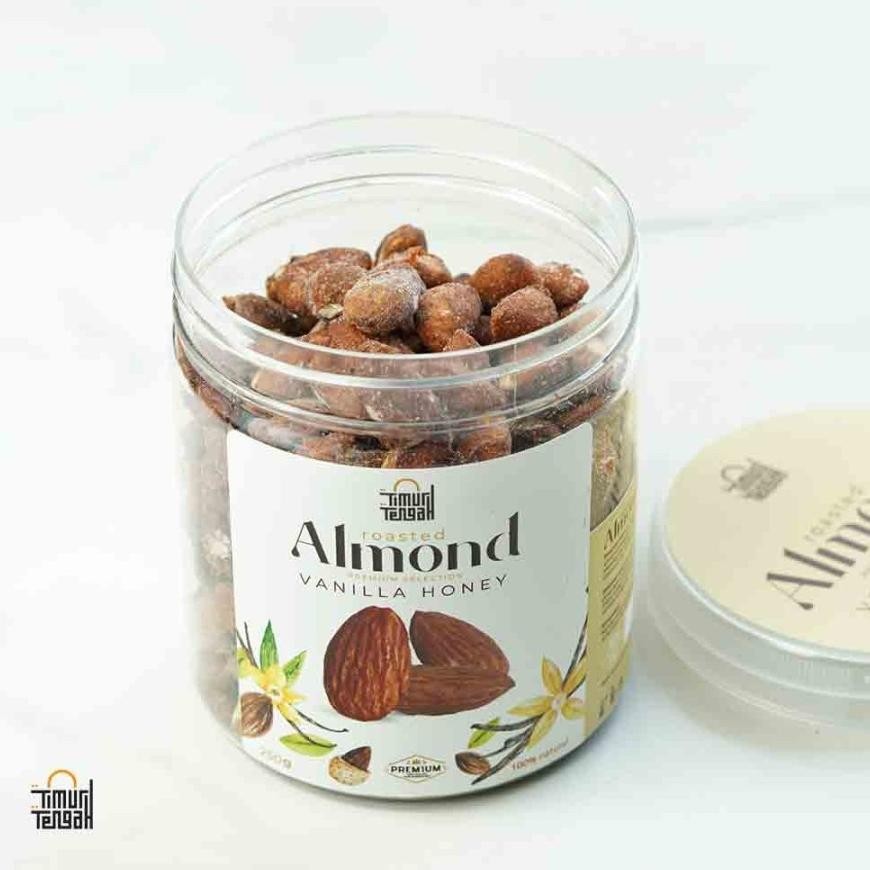 

Fue-K5X20 Timur Tengah Kacang Almond Choco Dust Vanilla Honey 250 Gr Original Premium Is-23