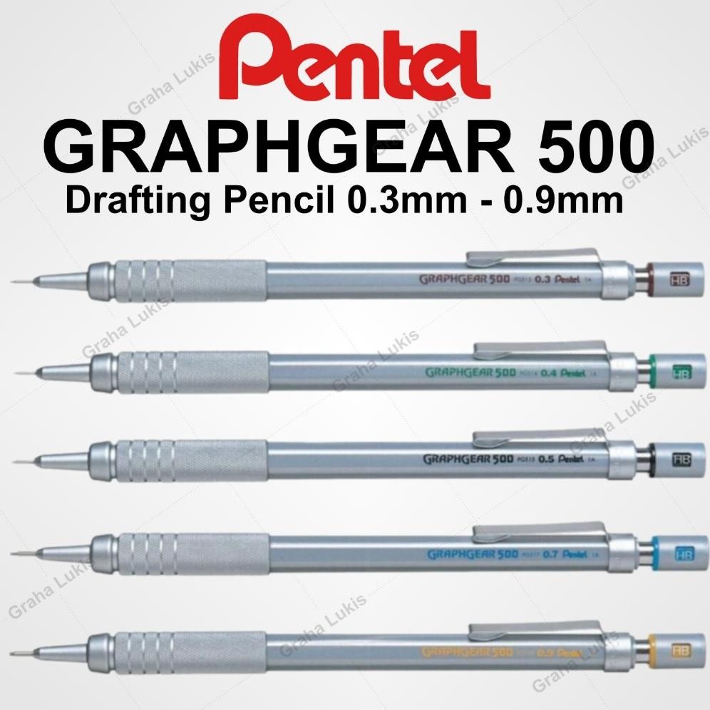 

Pentel Graph Gear 500 Drafting Pencil 0.3 /0.5 / 0.7 / 0.9 mm DiM