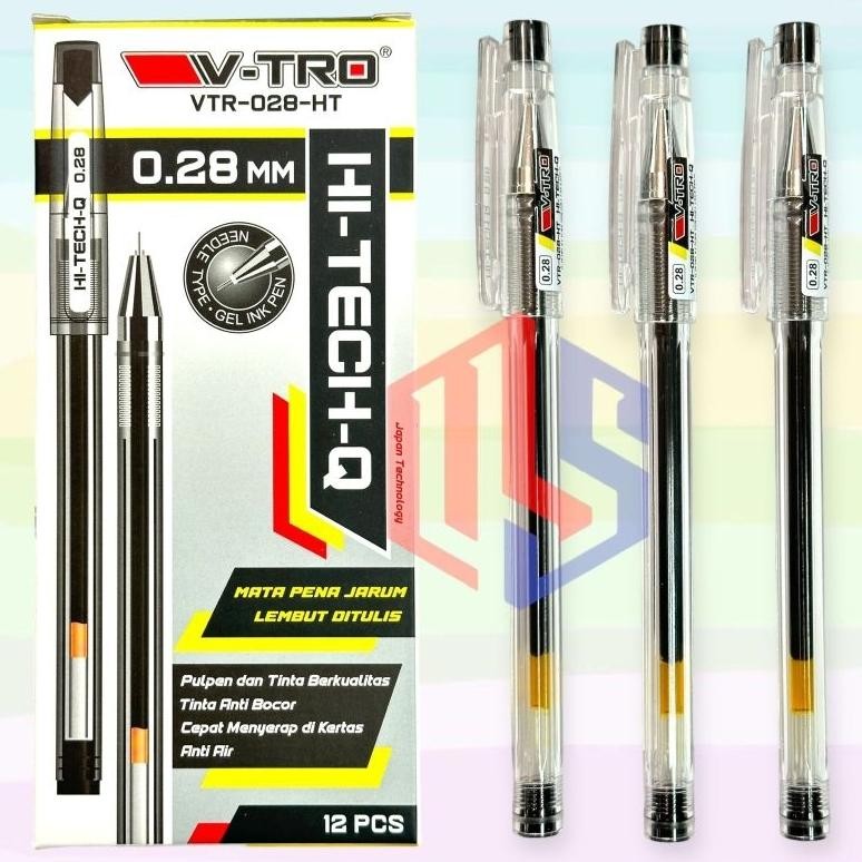 

Pulpen / Ballpoint / Pen Gell Hi Tech 0.28 V-TRO (12 Pcs) DiM