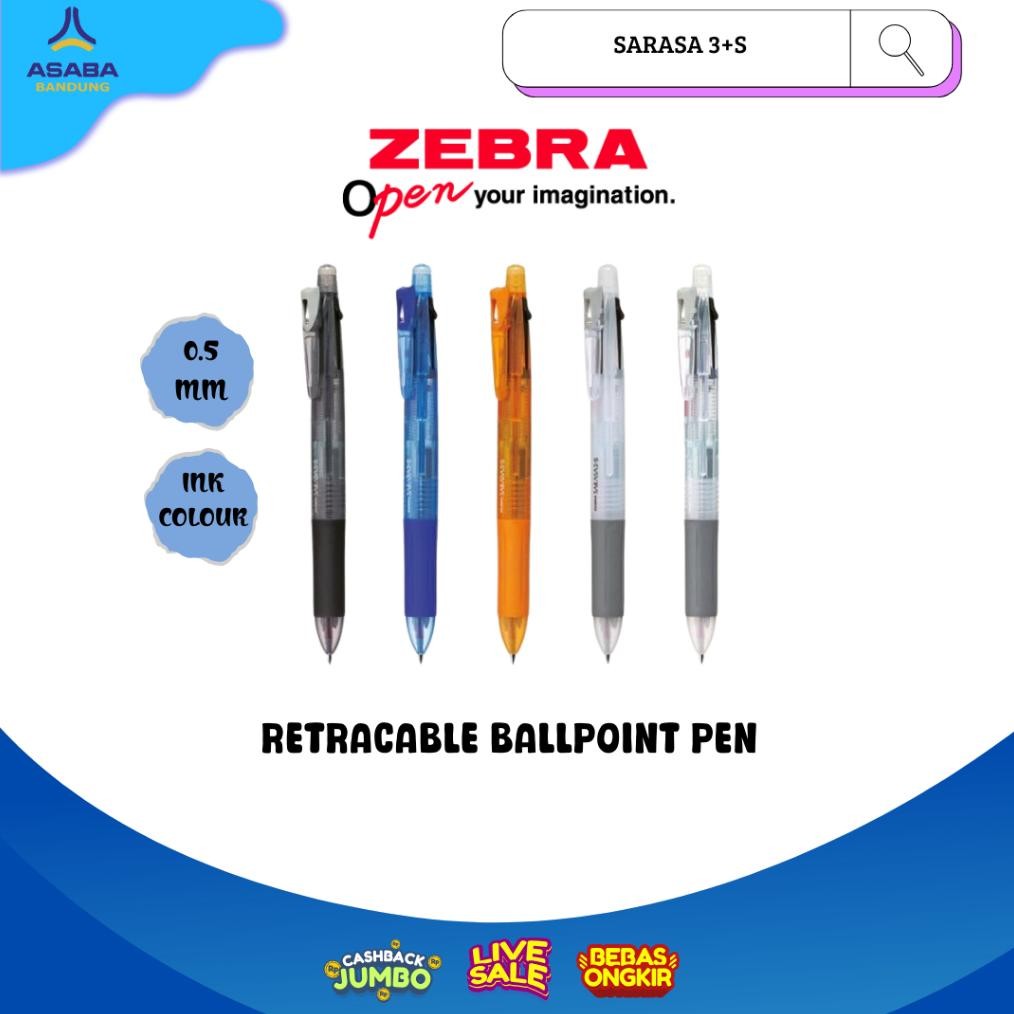 

Asaba Bandung - Zebra Sarasa 3+S Multifungsi Gel Pen DiM