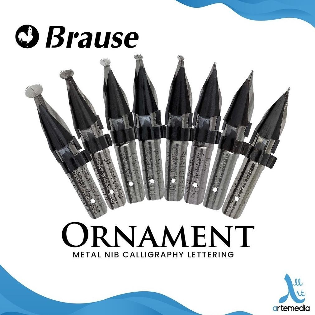 

Brause Ornament Metal Nib Calligraphy Lettering Mata Pena Kaligrafi DiM