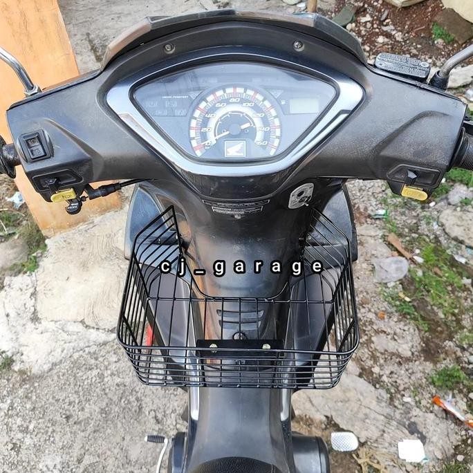 Keranjang Honda Supra x 125 DD R Bagasi Tengah Supra X 125 R Dobel Disk Rak Tengah supraX Batman Bes