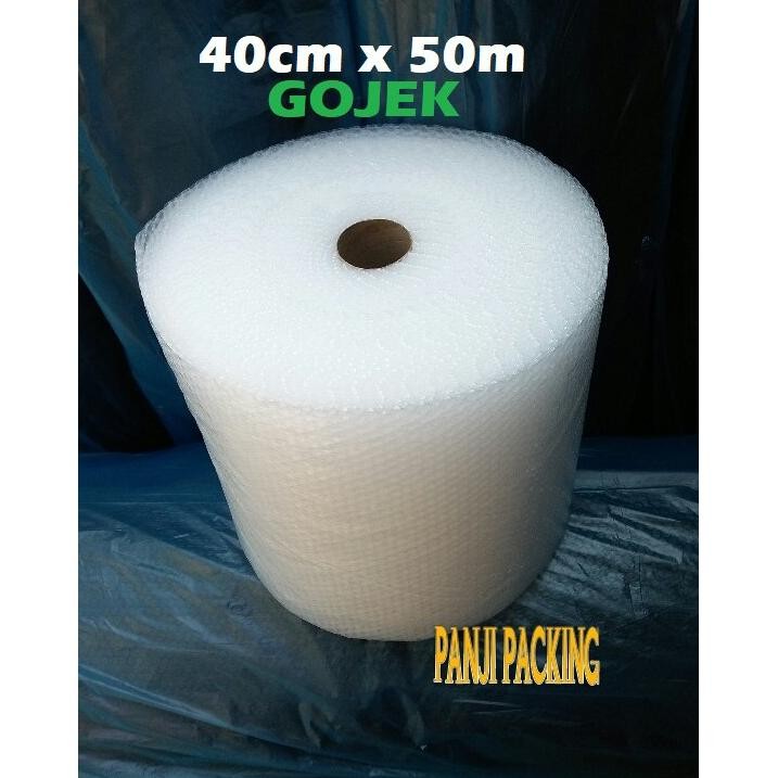 

Bubble wrap bening 40cm x 50m plastik buble warp roll Bandung gojek DiM