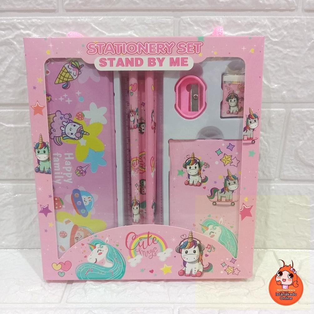 

Study Set Paket Alat Tulis Karakter Unicorn Pink PS006581 DiM