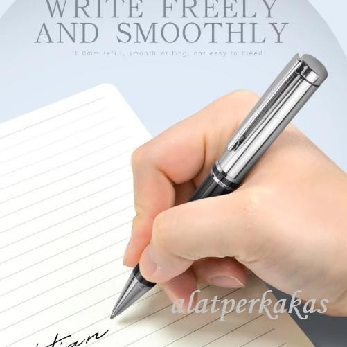 

Pulpen Elegan Stainless Steel High Quality Metal Ballpoint - Bisa Refill Parker Compatible DiM