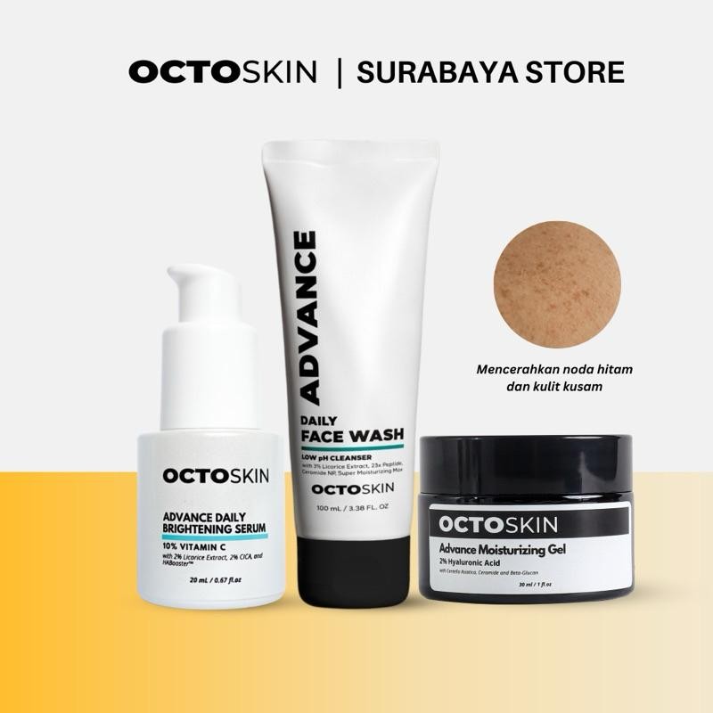 ( Ready ) Octoskin Paket Super Bundling - Paket Pencerah Wajah Pria Paling Potent Aman Untuk Kulit S