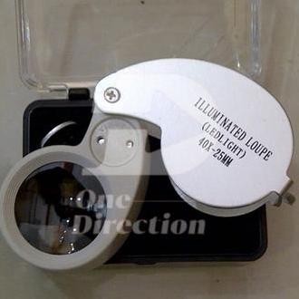 

Sale Kaca Pembesar Magnifier Mikroskop 40 X Batu Akik Cincin Berlian