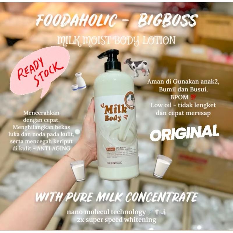 Foodaholic Big Boss Milk Extract Body Lotion Readystock  ( Lotion Susu Whitening Penghilang Bekas Lu