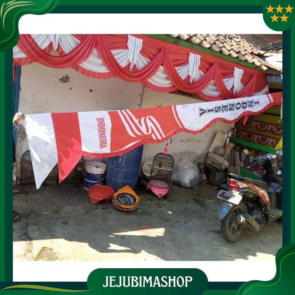 Umbul Umbul Sablon Indonesia Terbaru ( 4 Meter ) Sale