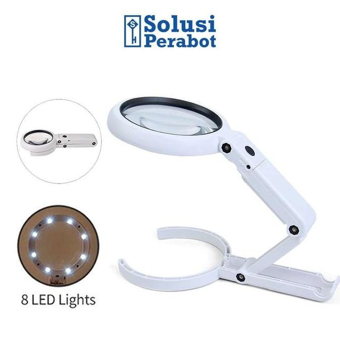 

Sale Kaca Pembesar Foldable Led Ab73 Sp / Lup Lensa Magnifier Handheld