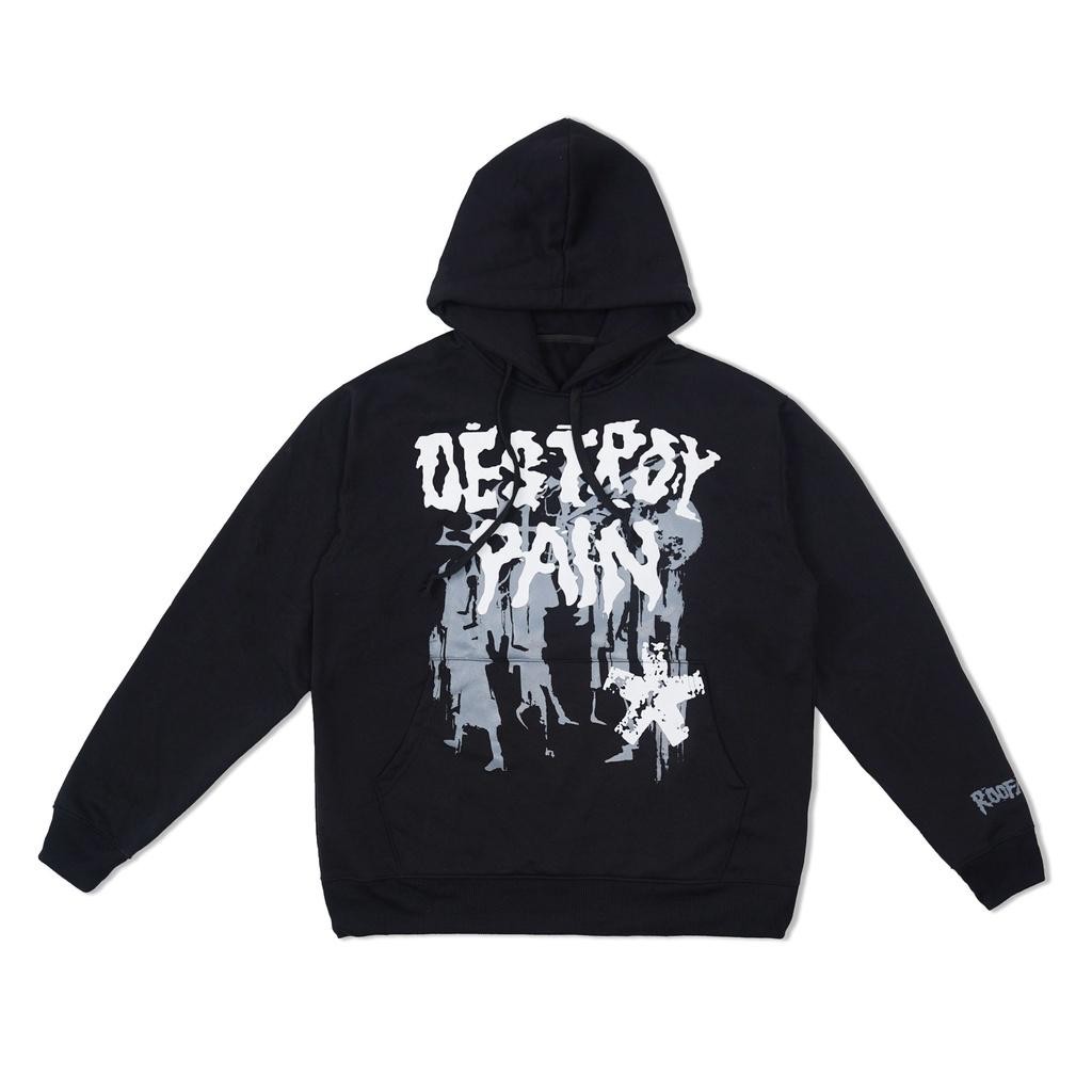 Roofair Hoodie Black - Destroy Terbaru Best Quality 100% Original