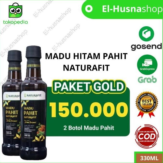 

NEW Madu Hitam Pahit Naturafit Paket Gold 2 Botol Asli Original READY