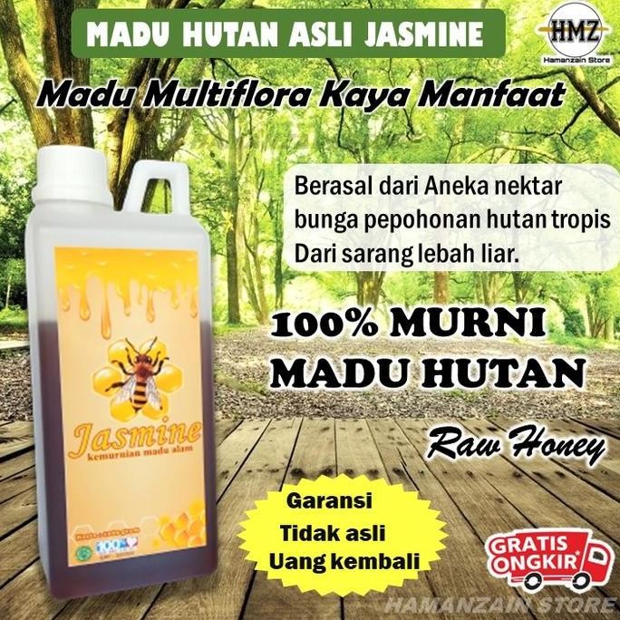 

NEW Madu hutan asli murni by Jasmine Multiflora Raw Honey premium 1 Kg READY