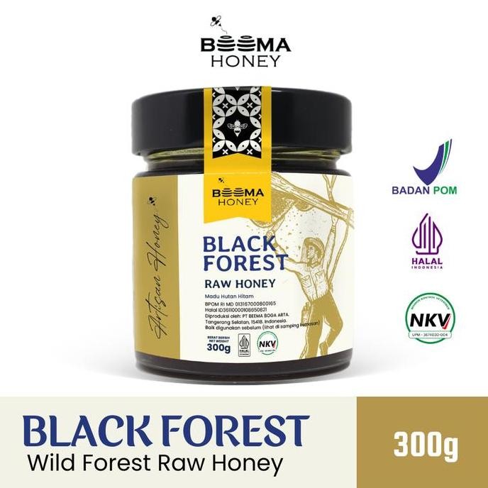 

NEW BLACK FOREST BEEMA HONEY / madu hitam / madu hutan / madu organik READY