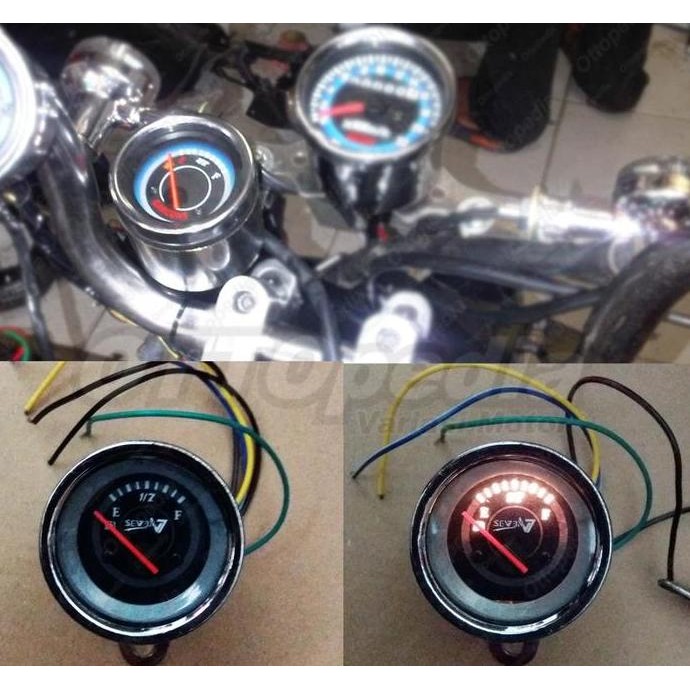 .........] Ampere Amper Pengukur Isi Bensin Fuel Meter Jarum Custom Rx King Xride