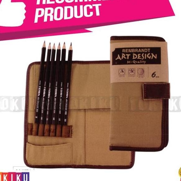 

6 Pcs Pencil Set Lyra Rembrandt Art Desn With Softcase