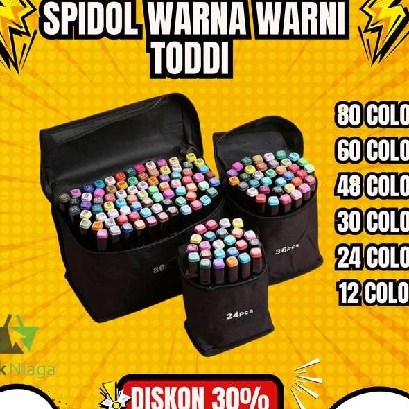 

Spidol Warna Warni 1 Set Dual Side Fine Art Brush Pen Art Sketch Marker Isi 806048302412 Color