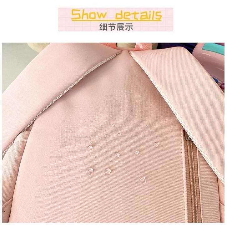 Liontin GratisTas Sekolah Pink/Tas Sekolah Anak Perempuan Smp/Tas Sekolah Perempuan/Tas Ransel Tas W