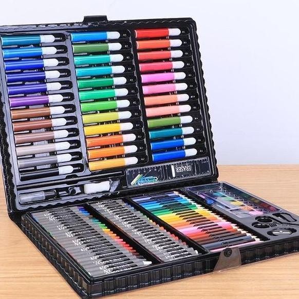

Art Set Isi 150 Pcs Pensil Warna Set Anak Crayon Komplit Alat Lukis Mu