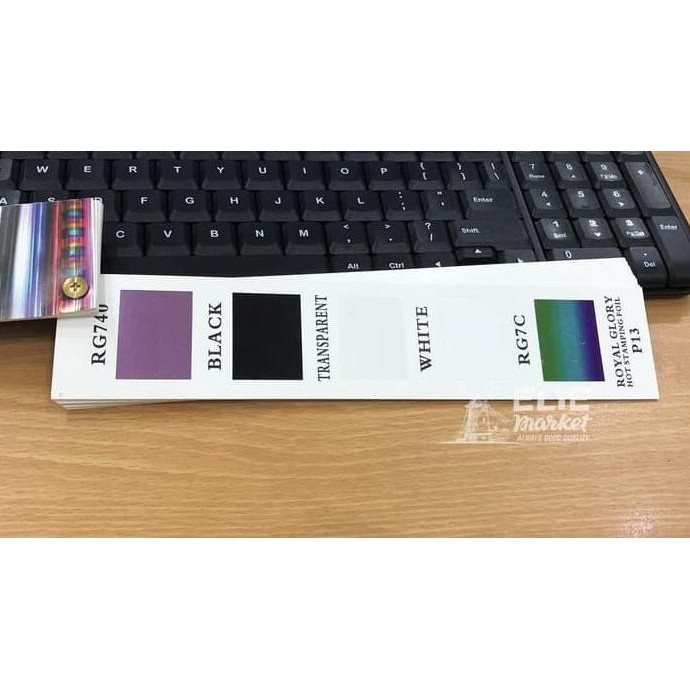 KERTAS FOIL / HOT STAMPING FOIL / Hotprint / Poly Emboss PUTIH (White)