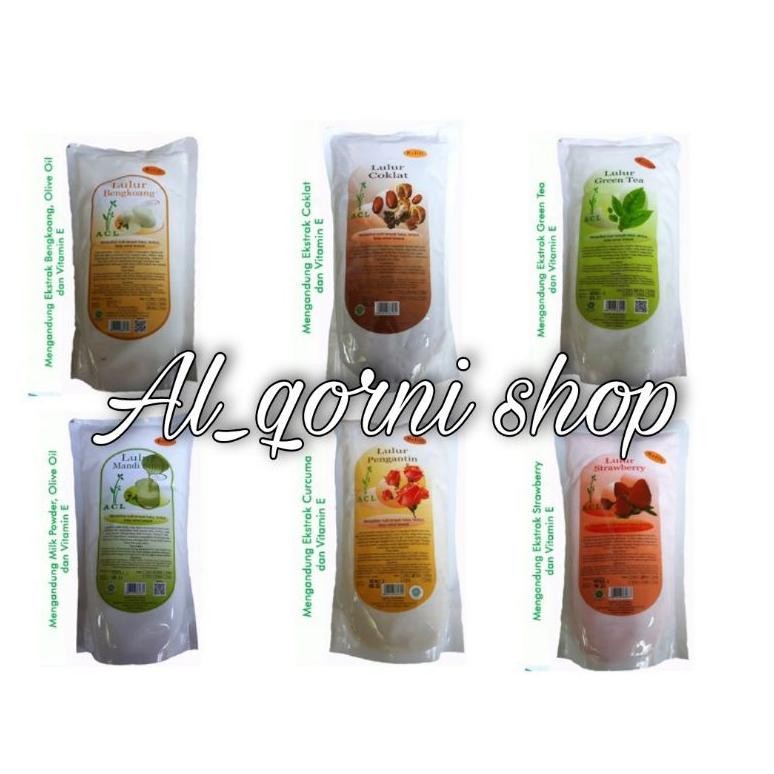 ACL Lulur Refill 1kg 1gr Lulur Mandi Susu Bengkoang Strowberry Wangi Cendana Lulur Salon
